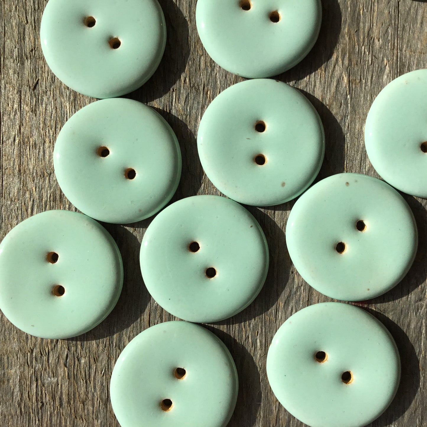 ‘Shades of Blue’ Stoneware Buttons  1-1/16"