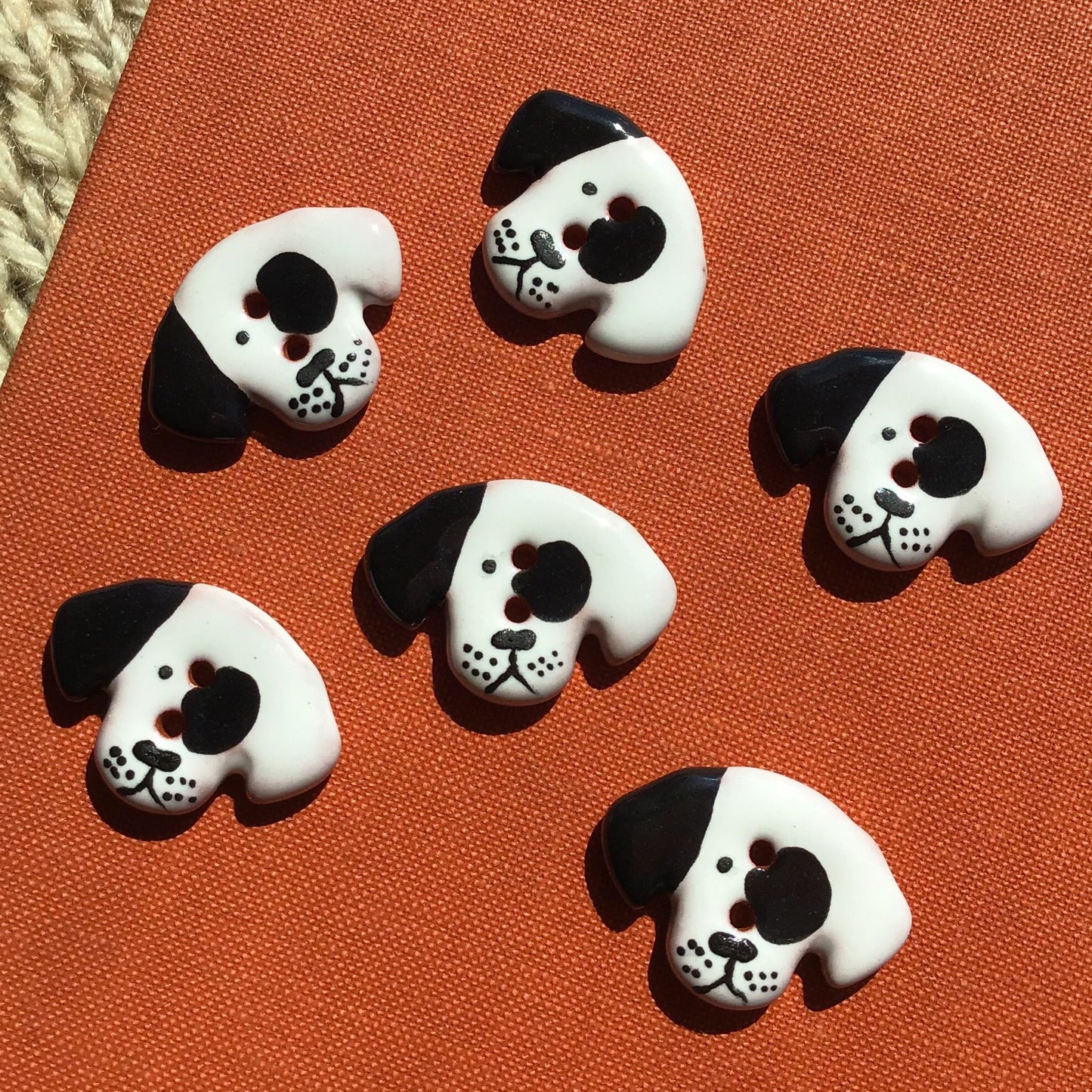 Puppy Dog Buttons 11/16” x 15/16”