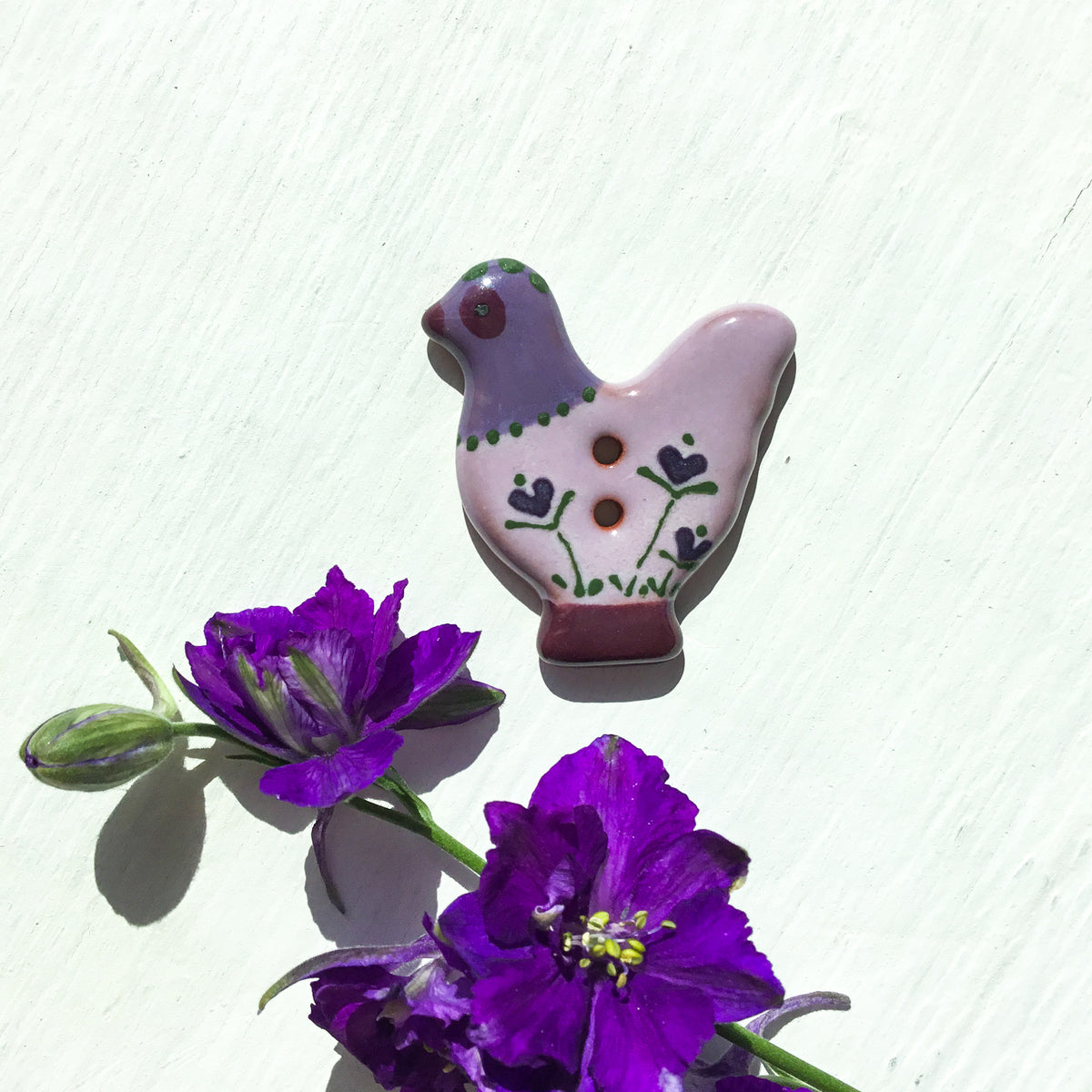 Sitting Pretty Hens Button Collection  1-1/4"