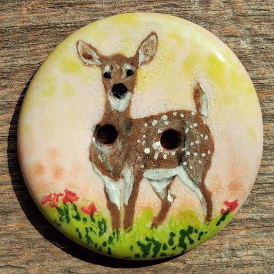 ‘Deer in the Woods’ 1-1/16” one-of-a-kind 5-pack