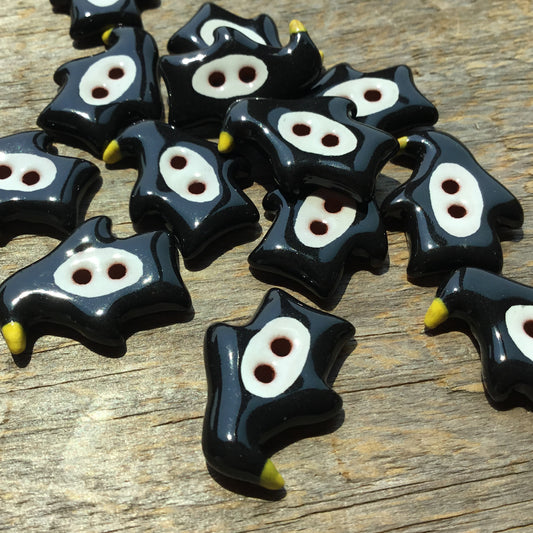 Penguin Buttons 5/8” x 13/16”