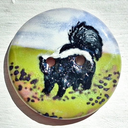‘Skunk by the Open Woods’ 1-1/16” one-of-a-kind 5-pack