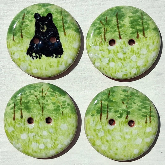 ‘Yellowstone Black Bear’ 1-1/16” one-of-a-kind 4-pack