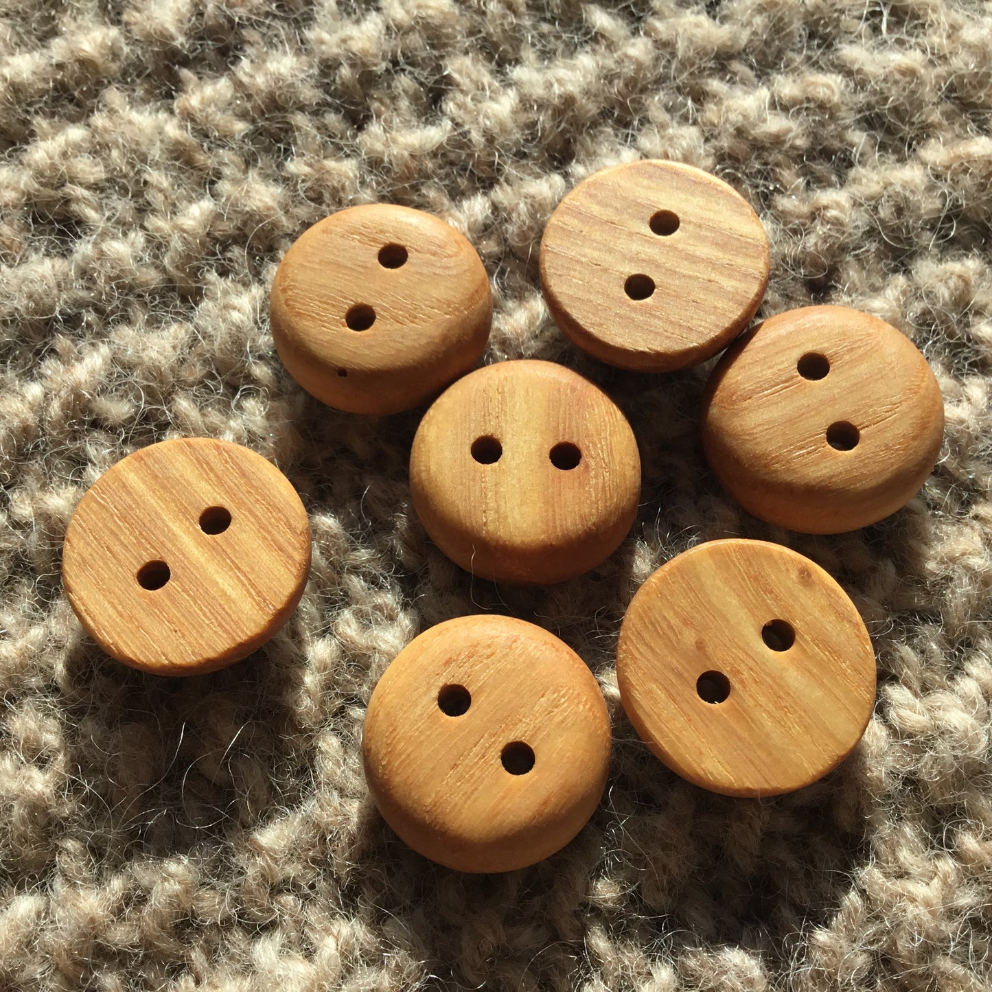 Everyday Ash Wood Button  3/4”