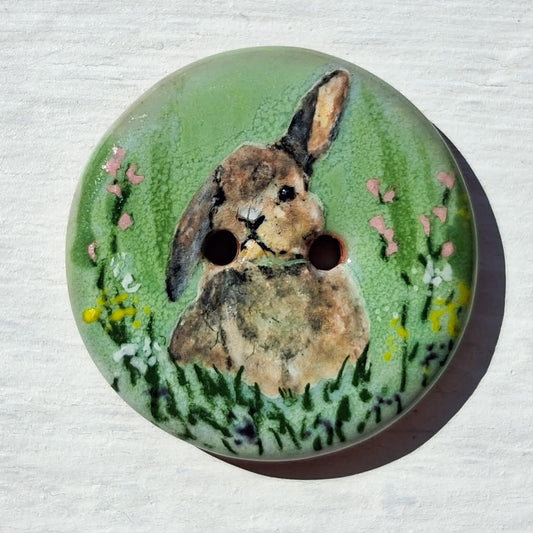 ‘April Meadow Bunny’ 1-1/16” one-of-a-kind 3-pack