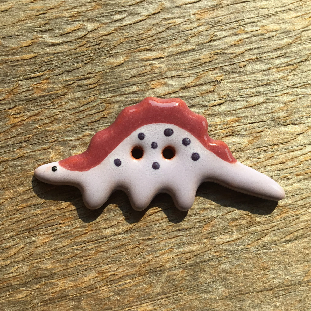 Vibrant Dinosaurs Earthenware Buttons