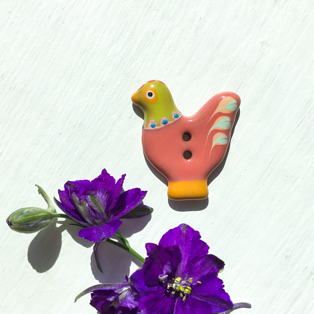 Sitting Pretty Hens Button Collection  1-1/4"