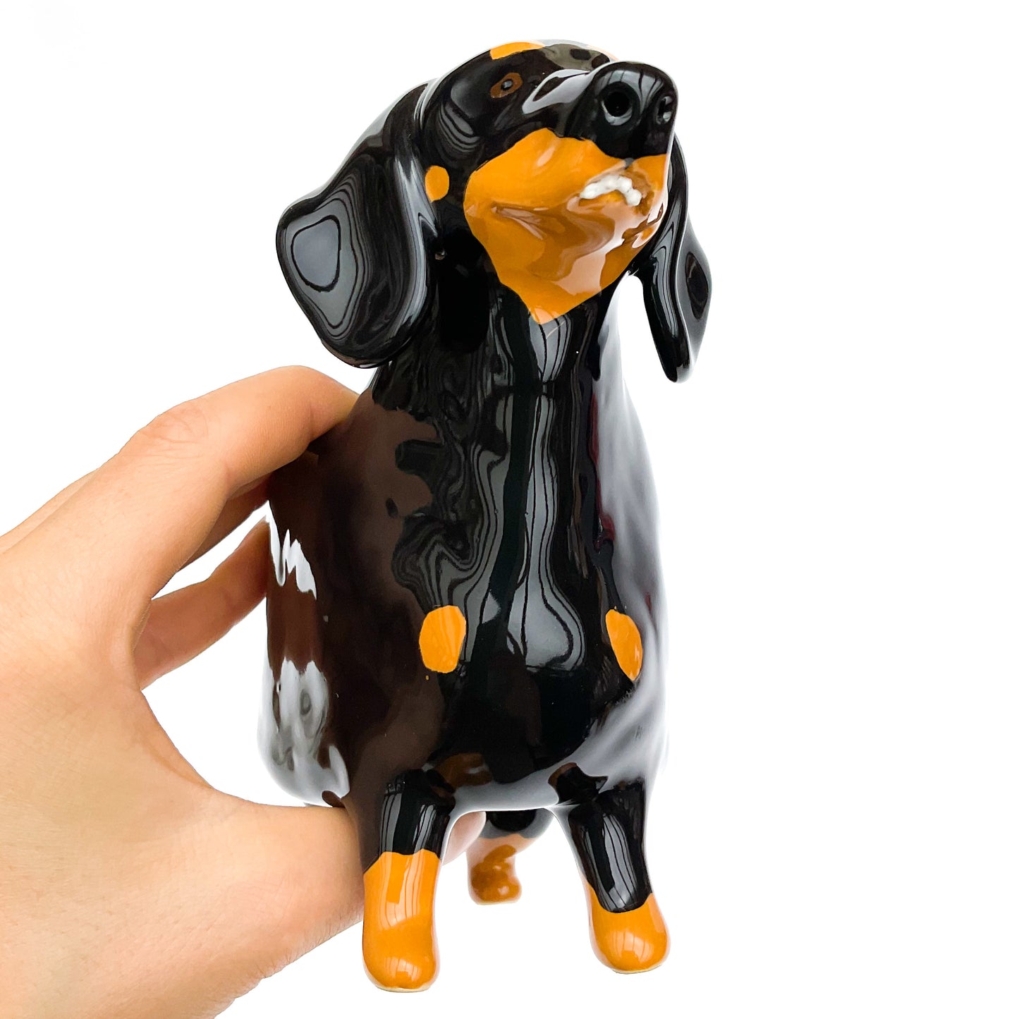 Dachshund Dog Planter - Ceramic Dog Plant Pot