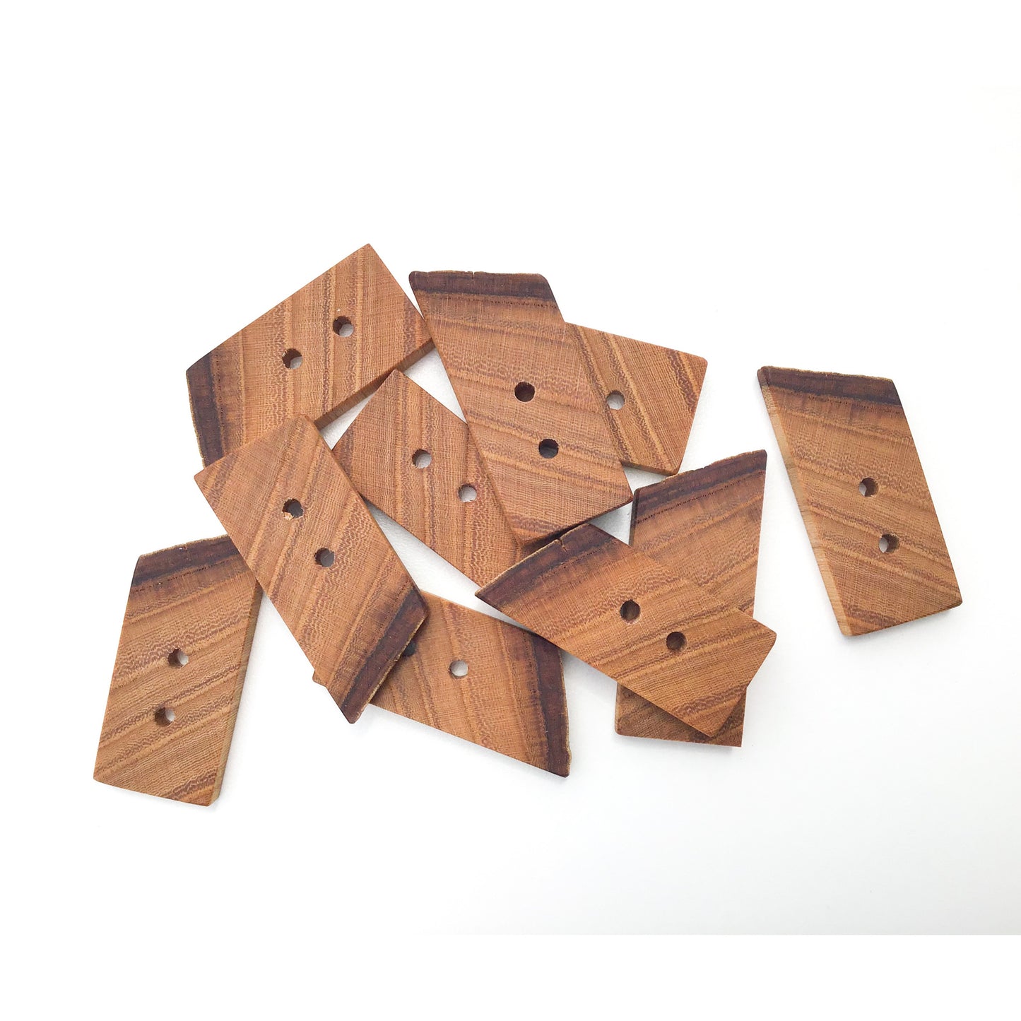 Rustic American Elm Wood Buttons  3/4" x 1-5/8"