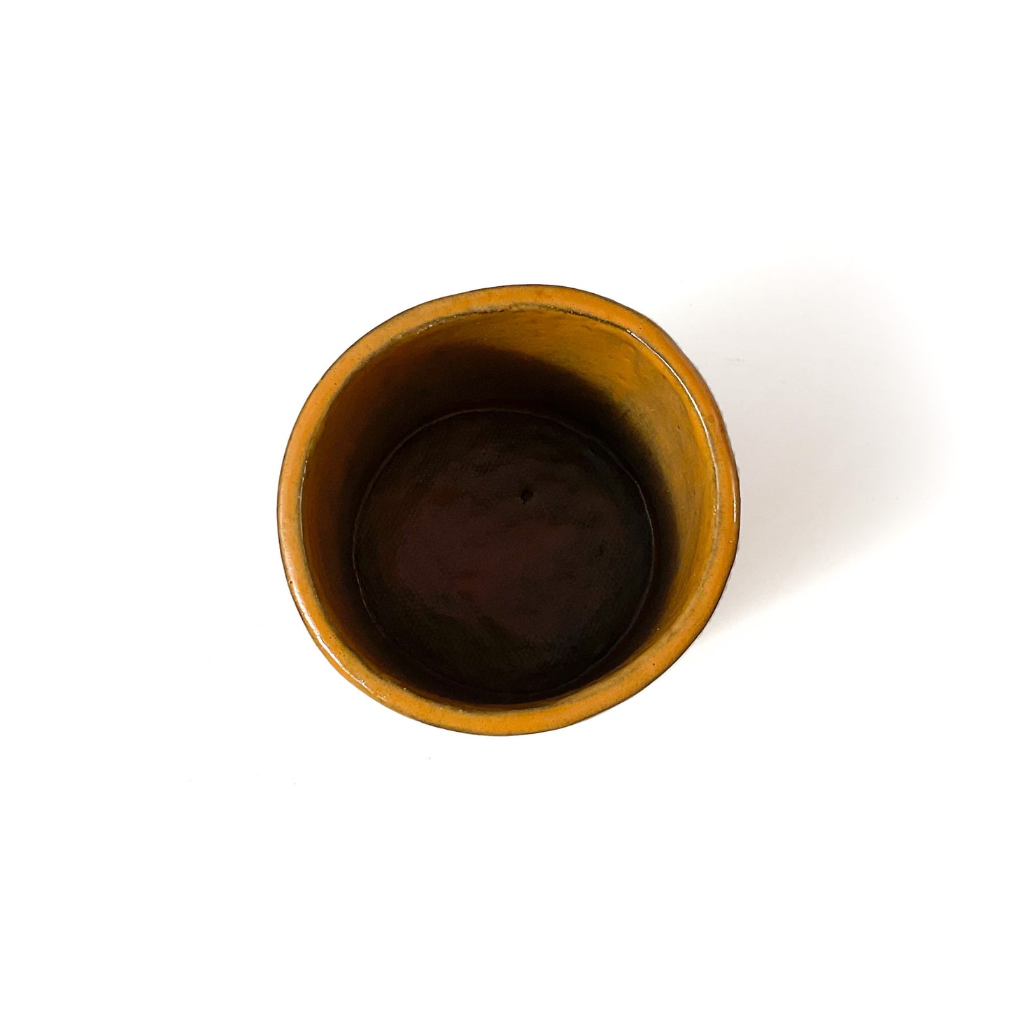 Earth Tones 'Sun & Sea' Contemporary Black Clay Pot